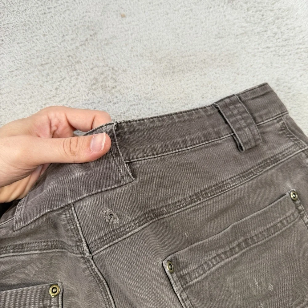 Duluth Trading Co Pants Mens 34x34 (Fit 32x32) Brown Flex Fire Hose Stretch Work